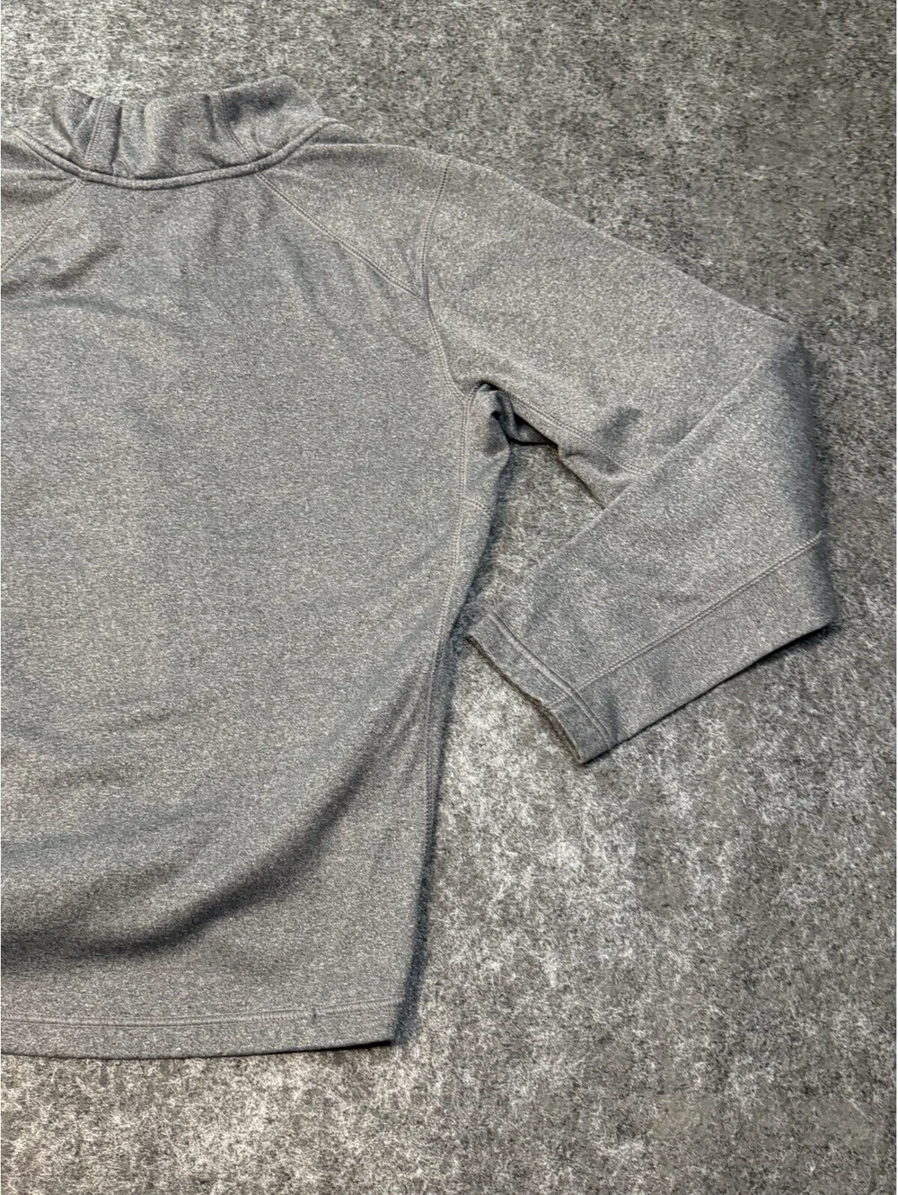 Nike Therma-Fit Quarter Zip Pullover Mens Small Gray Long Sleeve Swoosh